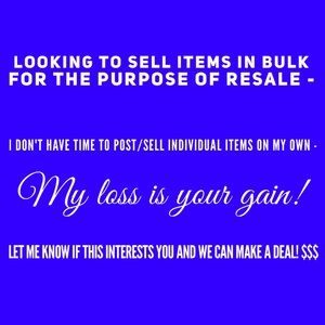 BULK clothing for resale purposes!